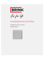 Brink draadloze afstandbediening met CO2-sensor Installatievoorschriften