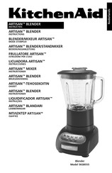 KitchenAid ARTISAN 5KSB555 Instructies