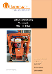 Hamevac VHU-1000-B Gebruikershandleiding