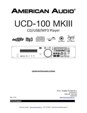 American Audio UCD-100 Gebruikershandleiding