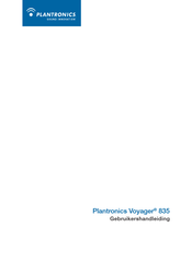 Plantronics Voyager 835 Gebruikershandleiding