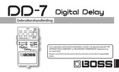 Boss Digital Delay DD-7 Gebruikershandleiding