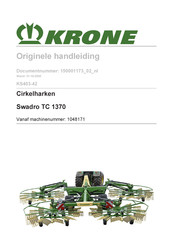 Krone Swadro TC 1370 Originele Handleiding