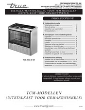 True TCM-78AC-GF-SD Installatiehandleiding