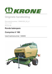 Krone 1046859 Originele Handleiding