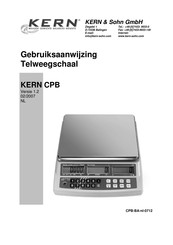 KERN and SOHN CPB 6K2M Gebruiksaanwijzing