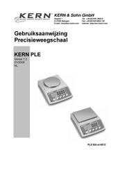 KERN and SOHN PLE 200-3 Gebruiksaanwijzing