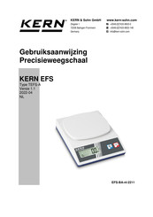 KERN EFS 600-1 Gebruiksaanwijzing