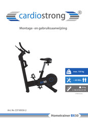 CARDIOSTRONG Ergometer BX50 Montage- En Gebruiksaanwijzing