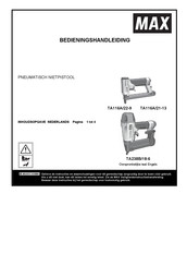 Max TA116A/21-13 Bedieningshandleiding