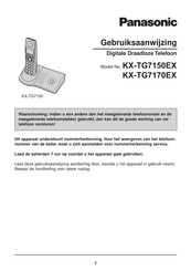 Panasonic KX-TG7170EX Gebruiksaanwijzing