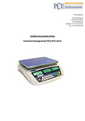 PCE Instruments PCS Series Gebruiksaanwijzing