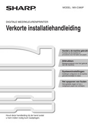 Sharp MX-C380P Verkorte Installatiehandleiding