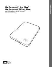 Western Digital My Passport SE for Mac Gebruikershandleiding