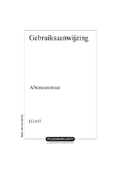 Kuppersbusch IG 647 Gebruiksaanwijzing