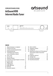 Artsound R99 Gebruikershandleiding