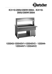 Bartscher K3110-200U Gebruiksaanwijzing