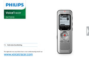 Philips VoiceTracer DVT2010 Gebruikershandleiding