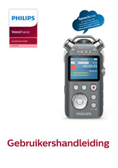 Philips VoiceTracer DVT7500 Gebruikershandleiding