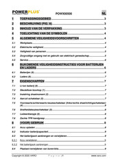 Powerplus POWX00500 Handleiding