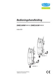 TYROLIT Hydrostress DME33MW Series Bedieningshandleiding