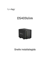 Synology DS409slim Snelle-Installatiegids