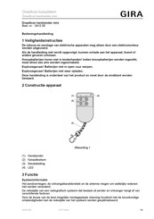 Gira 0412 00 Bedieningshandleiding