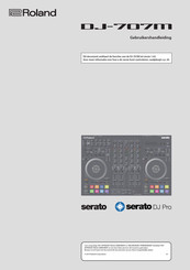 Roland seramm Pro DJ-707m Gebruikershandleiding