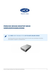 LaCie PORSCHE DESIGN DESKTOP DRIVE Gebruikershandleiding