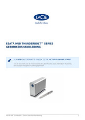 LaCie ESATA HUB THUNDERBOLT Series Gebruikershandleiding