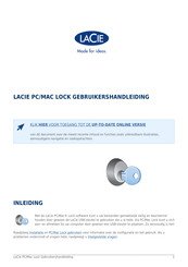 LaCie PC/MAC LOCK Gebruikershandleiding