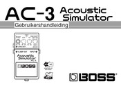 Boss AC-3 Gebruikershandleiding