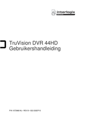 Interlogix TruVision DVR 44HD Gebruikershandleiding