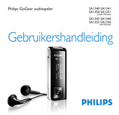 Philips GoGear SA1340 Gebruikershandleiding