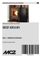 MCZ DECO' AIR 8 M1 Handleiding