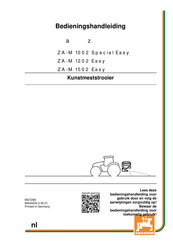 Amazone ZA-M 1502 Easy Bedieningshandleiding