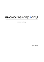 TerraTec PhonoPreAmp iVinyl Handleiding