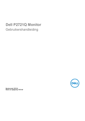 Dell P2721Q Gebruikershandleiding