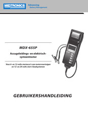 Midtronics MDX-655P Gebruikershandleiding