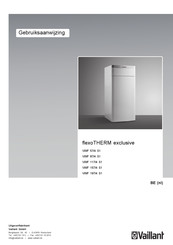 Vaillant flexoTHERM exclusive VWF 57/4 S1 Gebruiksaanwijzing