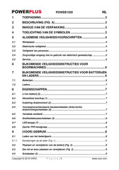 Powerplus POWEB1520 Handleiding