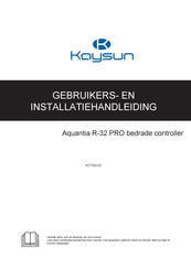 Kaysun Aquantia R-32 PRO KCTAQ-02 Gebruikers- En Installatiehandleiding