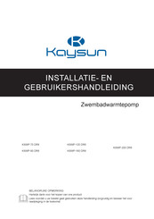 Kaysun KSWP-200 DR8 Installatie- En Gebruikershandleiding