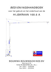 Bouwma HIJSKRAAN 168.6 A Bedieningshandboek