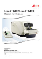 Leica BIOSYSTEMS VT1200 Gebruiksaanwijzing