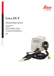 Leica BIOSYSTEMS EG F Gebruiksaanwijzing