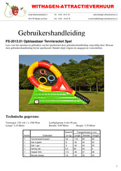 Withagen-Attractieverhuur FS-2013.01 Gebruikershandleiding