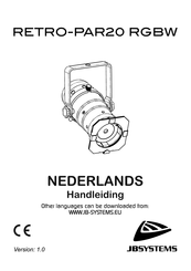 JB Systems RETRO-PAR20 RGBW Handleiding