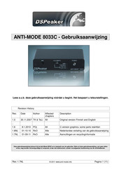 DSPeaker ANTI-MODE 8033C Gebruiksaanwijzing