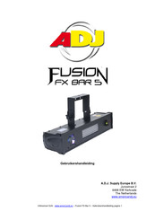 ADJ American DJ FUSION FX BAR 3 Gebruikershandleiding